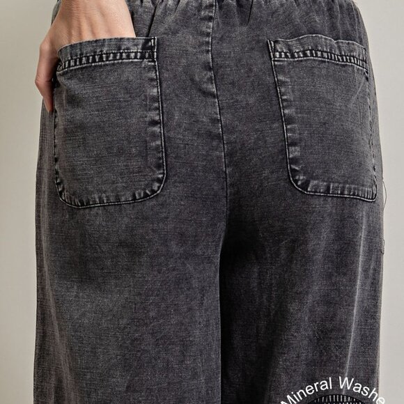 eesome Mineral Washed Wide Leg Pants -NWT - Size Medium - Picture 3 of 5